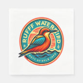 Serviette En Papier Oiseau d'eau ruff (Devant)