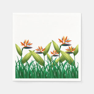 Serviette En Papier Oiseau du Paradis