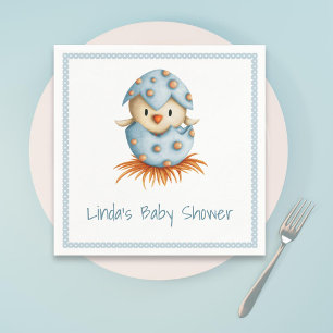 Serviette En Papier Oiseau mignon dans le Baby shower de nid