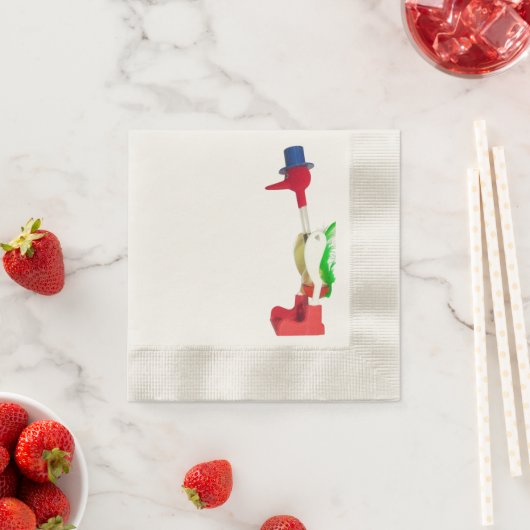 Serviette En Papier Oiseau potable (En situation)