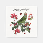 Serviette En Papier Oiseau Roi (Devant)