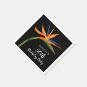 Serviette En Papier Oiseau tropical du Paradis Fête d'Anniversaire Bot (Coin)