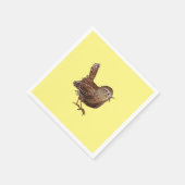 Serviette En Papier Oiseau Wren (Troglodytes Troglodytes) (Coin)