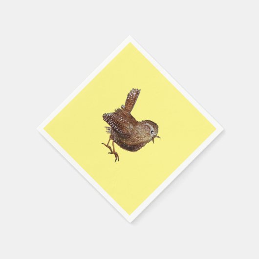 Serviette En Papier Oiseau Wren (Troglodytes Troglodytes) (Coin)