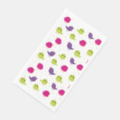 Serviette En Papier Oiseaux colorés mignons (Coin)