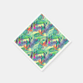 Serviette En Papier Oiseaux d'aquarelle (Coin)