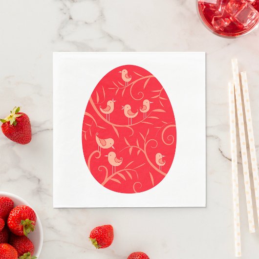 Serviette En Papier Oiseaux de Pâques