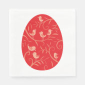 Serviette En Papier Oiseaux de Pâques (Devant)