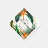 Serviette En Papier Oiseaux de Paradise Bliss (Coin)