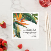 Serviette En Papier Oiseaux de Paradise Bliss (En situation)