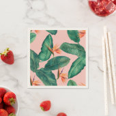 Serviette En Papier Oiseaux de Paradise Napkin (En situation)