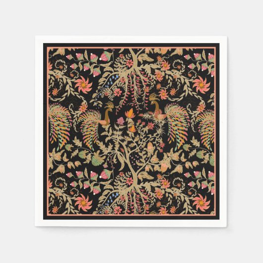 Serviette En Papier Oiseaux du paradis (Devant)