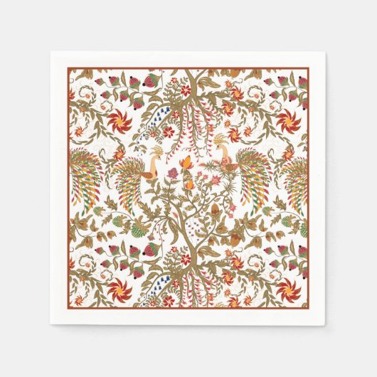 Serviette En Papier Oiseaux du paradis (Devant)