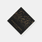 Serviette En Papier Oiseaux élégants d'un Mariage de plume (Coin)