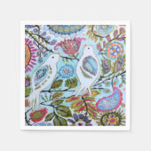 Serviette En Papier Oiseaux en papier I (Devant)