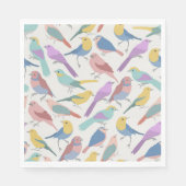 Serviette En Papier Oiseaux ensemble animaux serviettes (Devant)