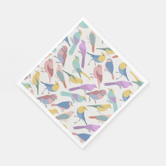 Serviette En Papier Oiseaux ensemble animaux serviettes (Coin)
