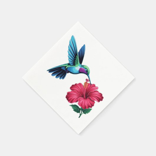 Serviette En Papier Oiseaux et fleurs (Coin)