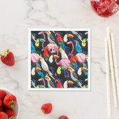 Serviette En Papier Oiseaux exotiques (En situation)