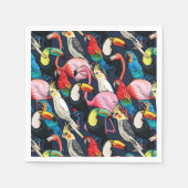 Serviette En Papier Oiseaux exotiques (Devant)