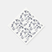 Serviette En Papier Oiseaux fruités (Coin)