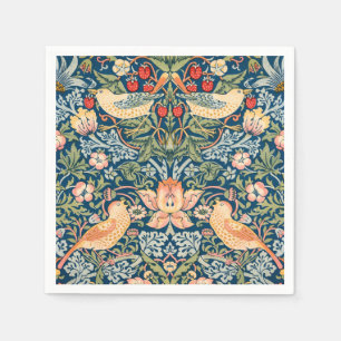 Serviette En Papier Oiseaux mignons, Art vintage de voleur de fraises,