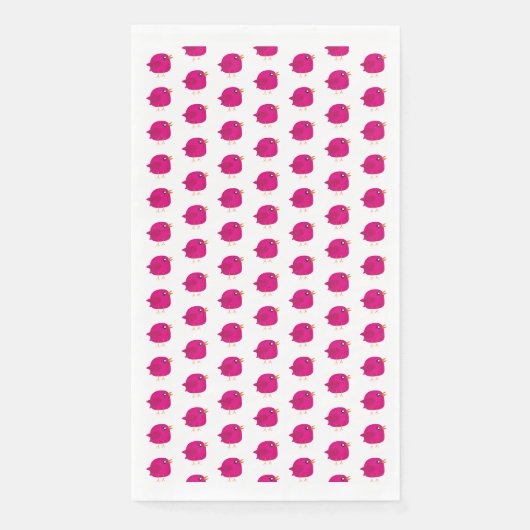 Serviette En Papier Oiseaux mignons pour enfants (Devant)