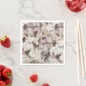 Serviette En Papier Oiseaux & Musique Papier Collage Papier serviettes (En situation)