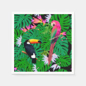 Serviette En Papier Oiseaux tropicaux (Devant)