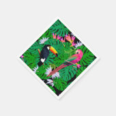 Serviette En Papier Oiseaux tropicaux (Coin)