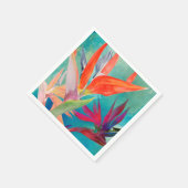 Serviette En Papier Oiseaux vivants du paradis (Coin)