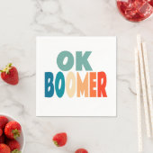 Serviette En Papier Ok Boomer (En situation)