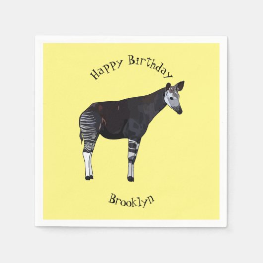 Serviette En Papier Okapi (Devant)