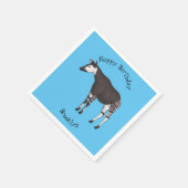 Serviette En Papier Okapi (Coin)