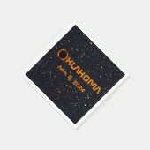 Serviette En Papier Oklahoma 2024 Éclipse solaire totale (Coin)
