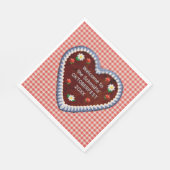 Serviette En Papier Oktoberfest Heart (personnalisable) (Coin)