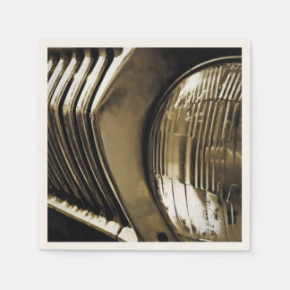 Serviette En Papier Old Classic Car Headlight