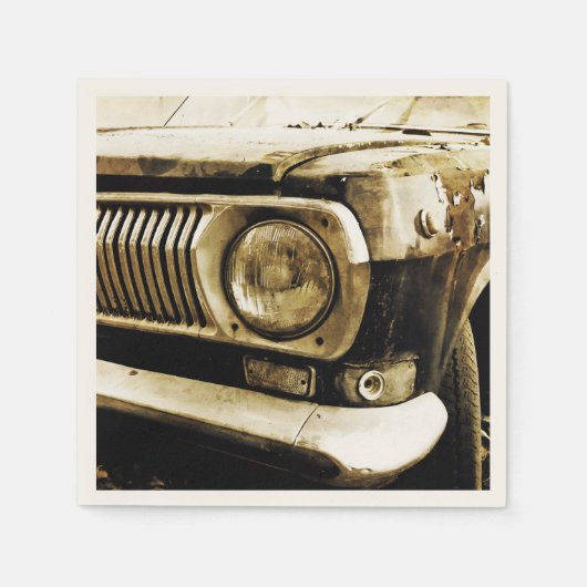 Serviette En Papier Old Classic Car Headlight #2 (Devant)