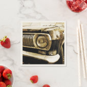 Serviette En Papier Old Classic Car Headlight #2 (En situation)