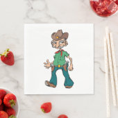 Serviette En Papier Old Cowboy (En situation)