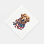 Serviette En Papier Old Glory Golden Retriever Vintage Shirt 2 (Coin)