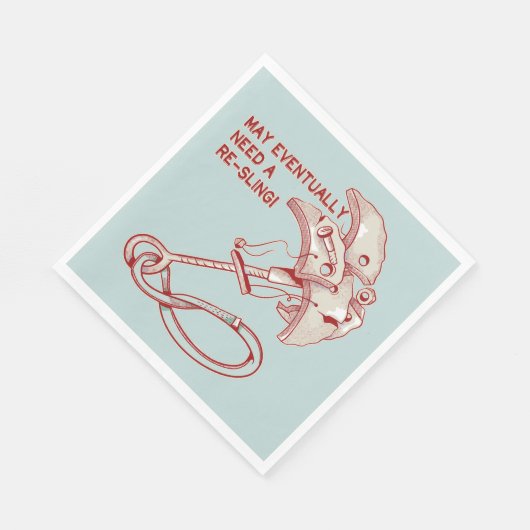 Serviette En Papier Old Rock escalade cam drôle (Coin)