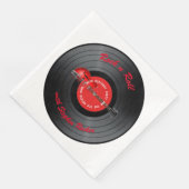 Serviette En Papier Old Rocker Dude Guitare Record Anniversaire (Coin)