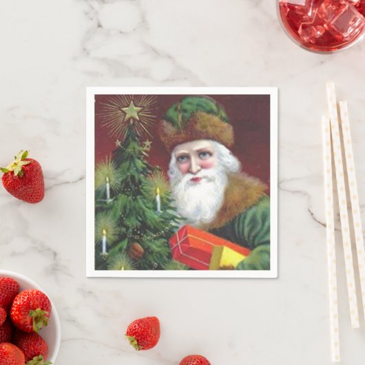 Serviette En Papier Old Saint Nick (En situation)