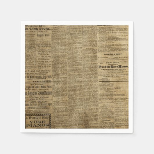 Serviette En Papier Old Vintage (Devant)