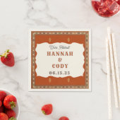 Serviette En Papier Old West Frontier Personalized Cocktail Napkin (En situation)