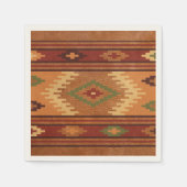 Serviette En Papier Old West Frontier Rustic Blanket Cocktail Napkin (Devant)