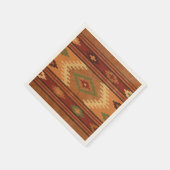 Serviette En Papier Old West Frontier Rustic Blanket Cocktail Napkin (Coin)