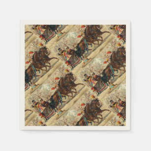 Serviette En Papier Older and Younger Sisters Ride - Mary Evans