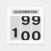 Serviette En Papier OLDOMETER 100e anniversaire 99 à 100 (Devant)